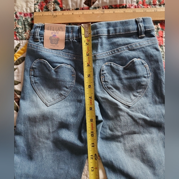 Delias Girl Blue Jeans with Butterfly Embroidery NWT! Nice - Picture 5 of 8